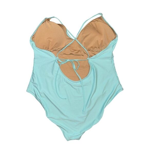 NWOT Old Navy V-Neck Ruffle-Trim Cutout One-Piece Swimsuit Size 3X - Picture 4 of 14